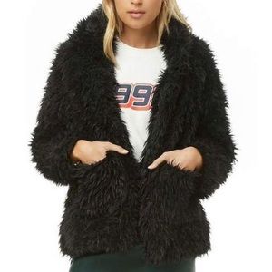 Shaggy Faux Fur Coat